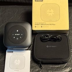 EMEET M0 Plus Conference Speakerphone ; USB, Bluetooth Speaker, with Microphone for Home Office Noise Reduction