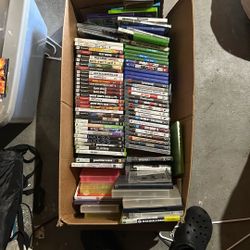 Full Box Of Video Game Cases 