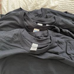 Brand New Lot Blank Gildan Black T Shirts 