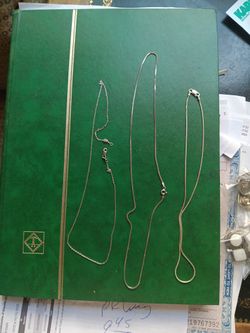 3 Sterling Silver Neckles
