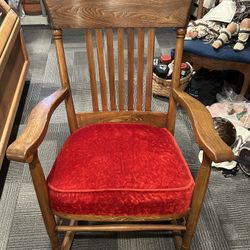 Vintage Solid Rocking Chair