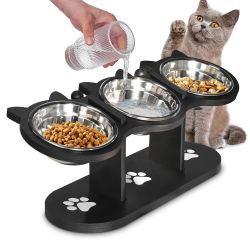 Elevated Pet Bowls Feeding Station Cat Feeding Bowl