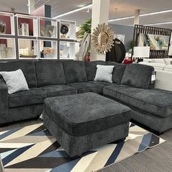 Altari Slate 2pc Sectional,  Furniture Couch Livingroom Sofa 