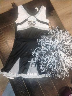 ZOMBIE CHEERLEADER COSTUME Y0UTH MEDIUM