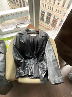 Wilson’s leather coat