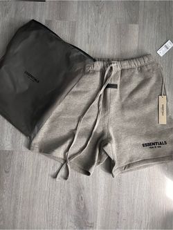 dark oat gray essentials shorts size L Brand New