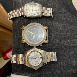 Three Watches Technolinkdiamond Watch  Swiss Legend Ascona Watch Nautica 55 Watch 