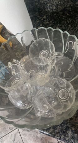 Vintage Punch bowl and cups