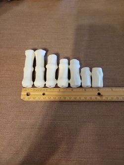 7 Bisque Ready-to-paint Bamboo Beads Assorted Lengths