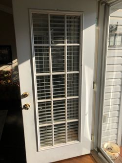 Exterior door with window