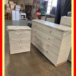 8 drawers dresser and nightstand / Eight drawers dresser and nightstand / Cajoneras /  Comoda