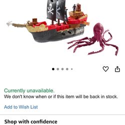 2008 Mattel Matchbox Octopus Pirate Ship  NEW