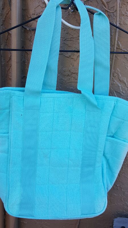 Turquoise small beach bag