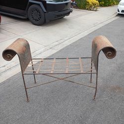 Antique Metal Love Seat 