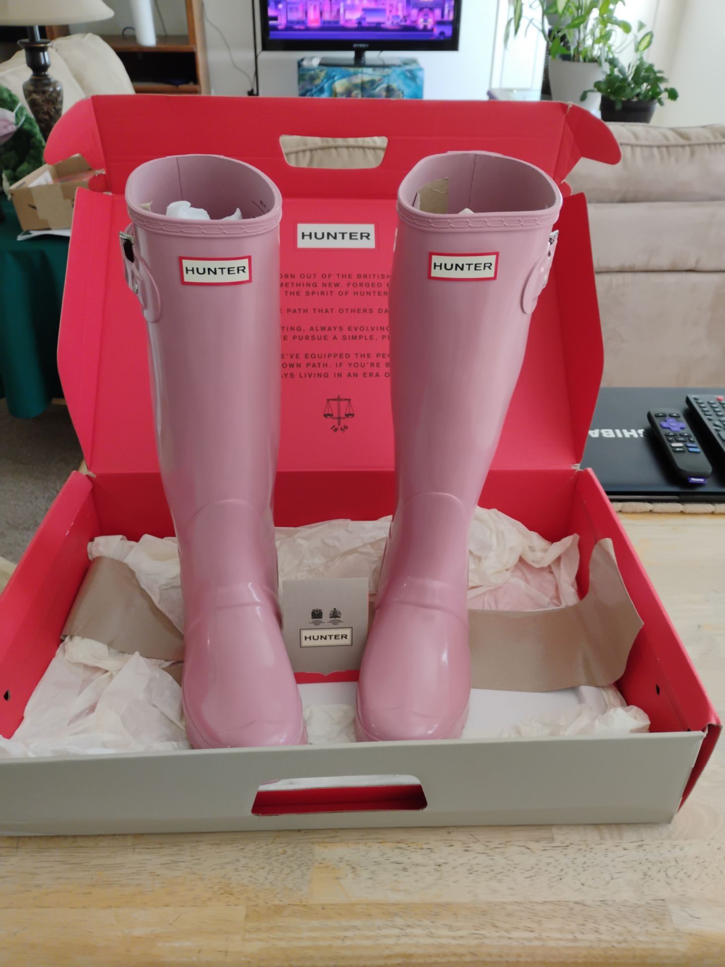 Hunter Boots Pink size7