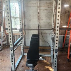 Body Solid Rack With Bench And Bar