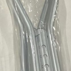 Medline Aluminum Crutches for Adults & Seniors, Walking Aid, 300 LB Weight Capacity,1 Pair, Fitting 5'2" - 5'10" Medium, 5'2"-5'10"