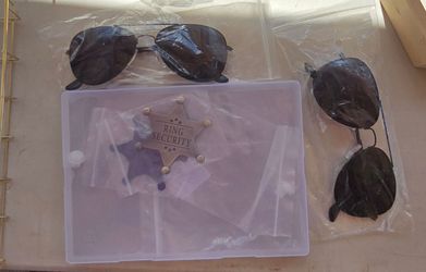 Ring Security Sunglasses & badges for two