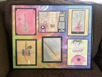 Original Rock N Roll Framed Artwork