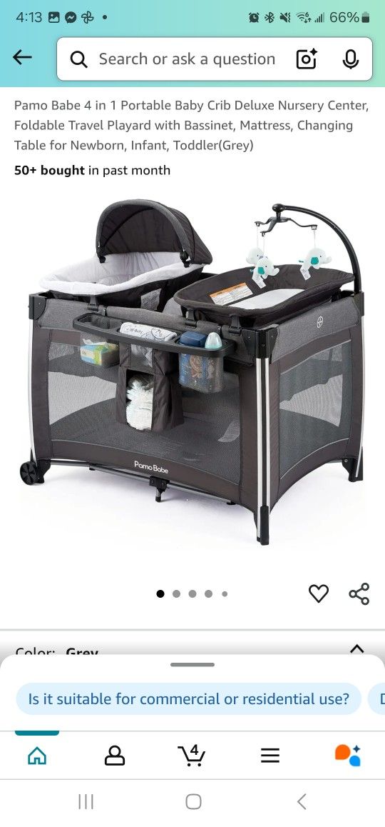 New Baby Play Pen 4-in1