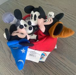 Disney Mickey Mouse 70th anniversary vintage beanies W Tag