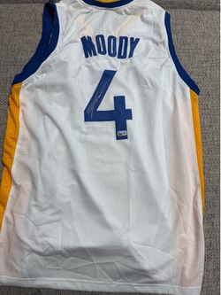 Moses Moody Signed Autograph Custom Jersey - Beckett Coa- Golden State Warriors