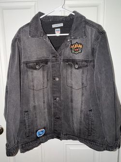 Def Leppard x Junk Food Black Denim Graphic Jacket
