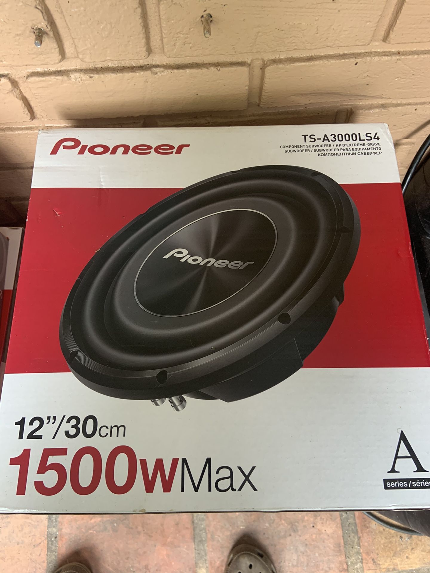 New. Pioneer shallow mount. 12” subwoofer.