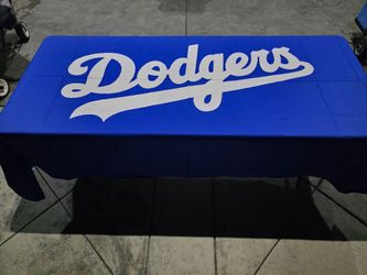 MLB Los Angeles DODGERS Logo 6ft table cover