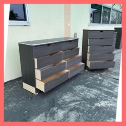 Dresser set / Five and eight drawers dresser