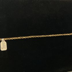 14k Rope Bracelet I-1516