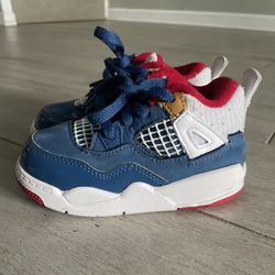 Air Jordan 4 Retro Messy Room French Blue toddler kids shoes DR6951-400 7C TD Sneakers