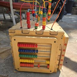 Wooden Activity Cube