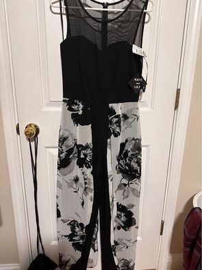 Black And White Pant Suit