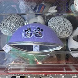 Disney Parks Mickey and Minnie Mouse Disney100 Ear Hat for Adults Cast Member 