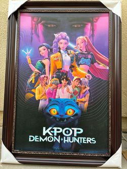 K Pop Demon Hunters poster with frame