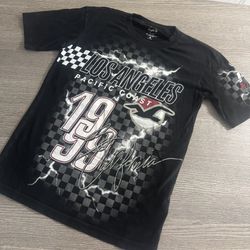 Hollister Men’s Graphic Tee T-Shirt Black Size XS 1999 Los Angeles Street Racing