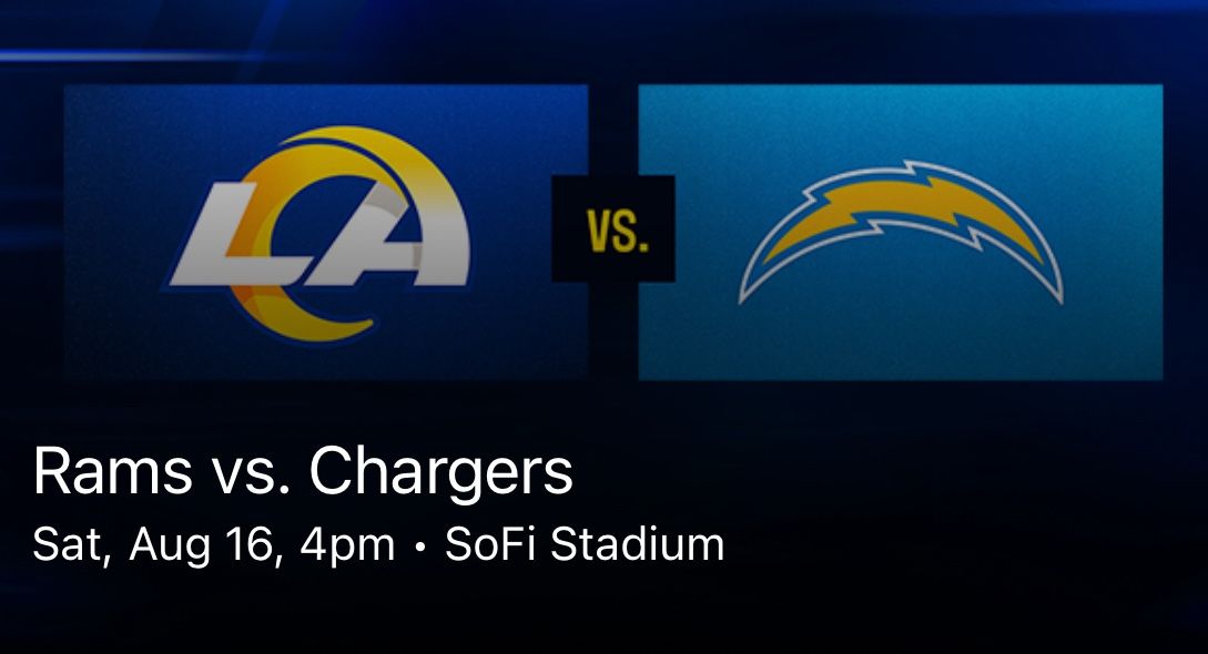 Chargers Vs. Rams