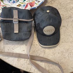 Gucci Men’s Hat and Messenger Bag
