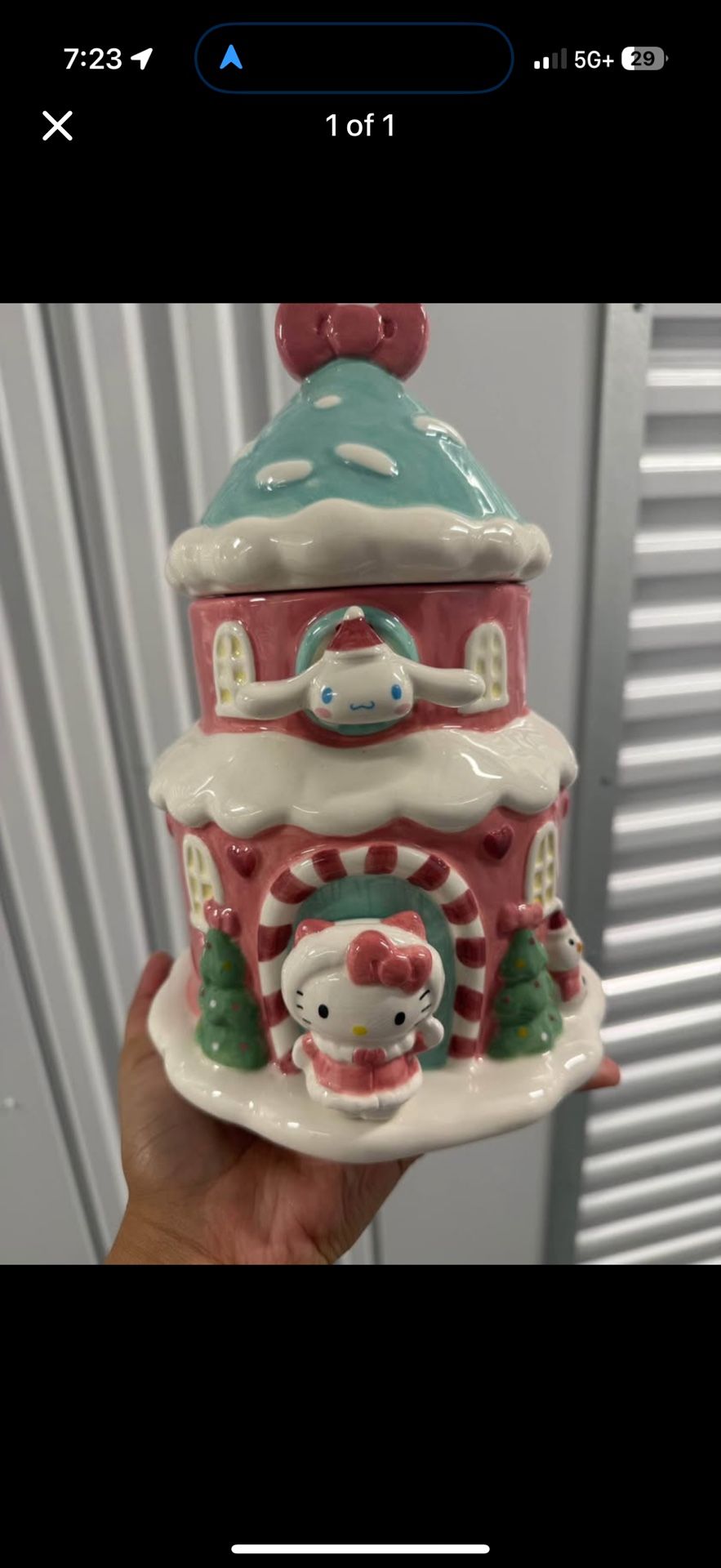 BlueSky Clayworks Hello Kitty Winter Jar