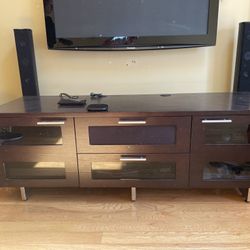 TV Stand Made In Italy Excellent Condition 65” Wide