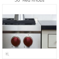 Wolf/Sub Zero 36” Gas range Red Knobs