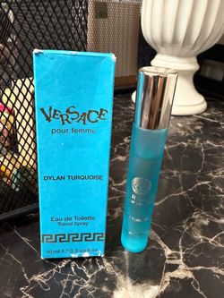 Gently Used Versace Dylan Turquoise Pour Femme 10ml/0.3 oz Eau de Toilette Travel Spray