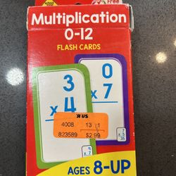 Multiplication cards like new