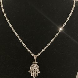 925 NEW Silver Necklace With Silver MOTHER MARIA Pendent Necklace