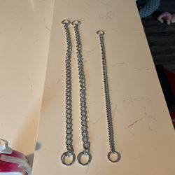 2 Chain Dog Collars