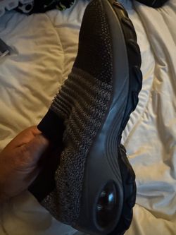 Black Knit Sneaker with Chunky Sole