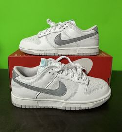 Men's Nike Dunk Low Retro SE Summit White/Metallic Silver (HQ3619 121)