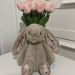 New Jellycat Blossom Beige Petal Bunny Medium