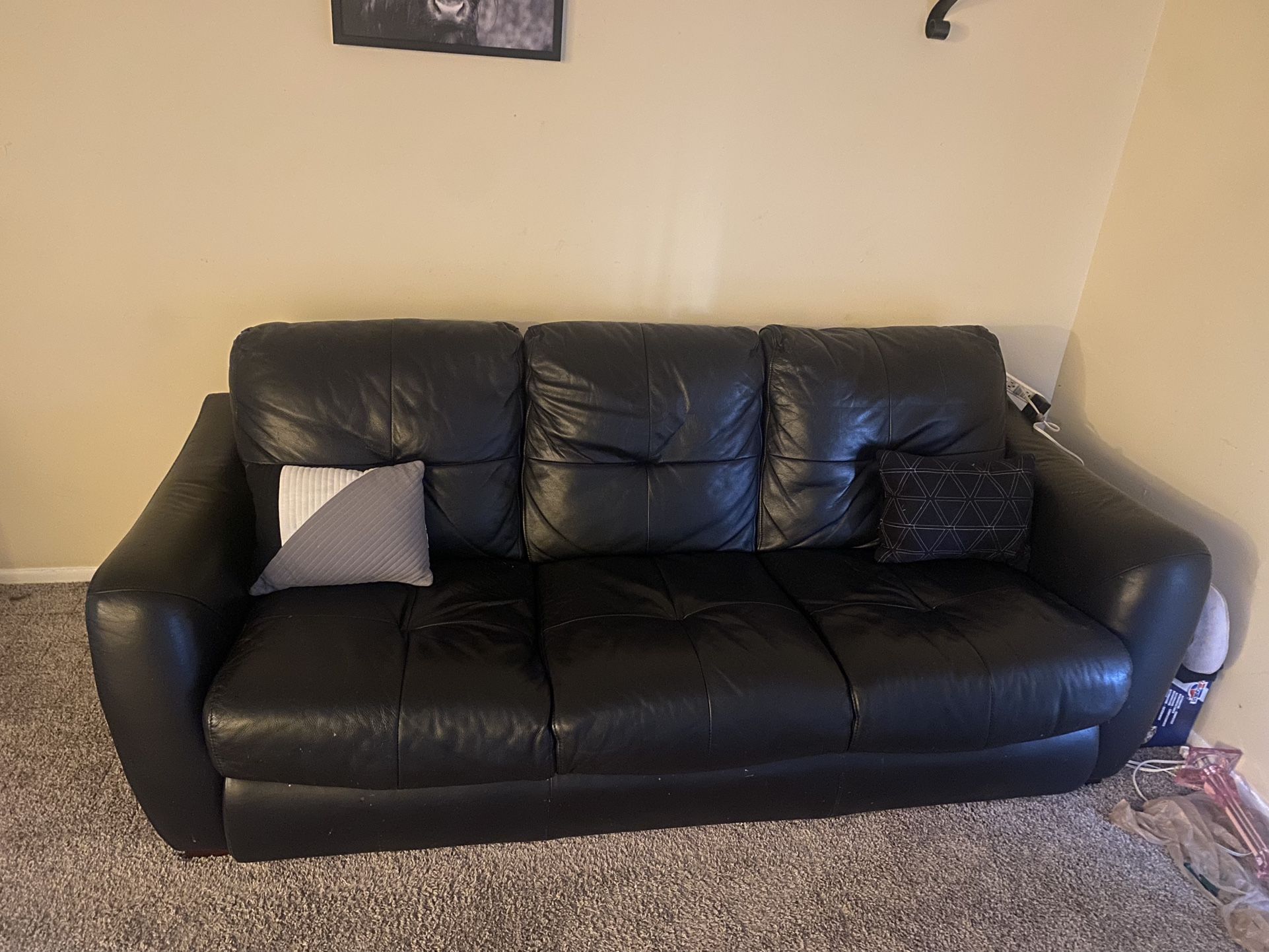 Leather Couch Real